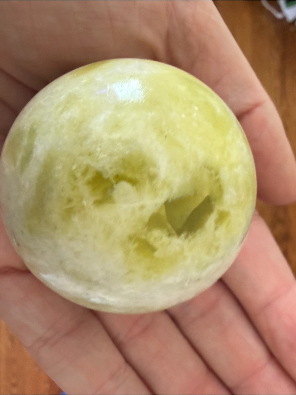 Citrine sphere real stone solid